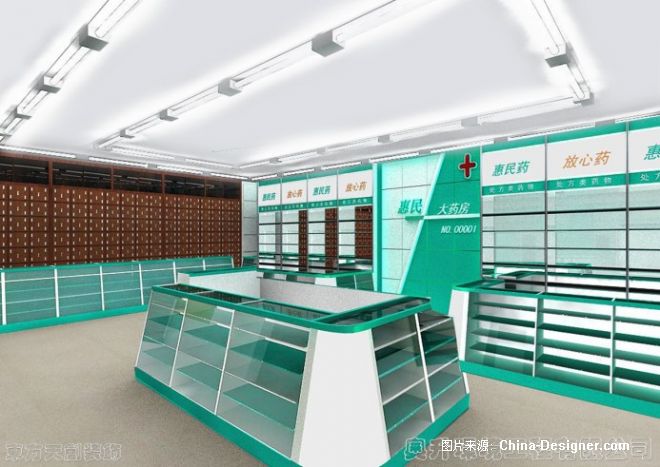藥店設(shè)計(jì) 藥店門頭設(shè)-丁一的設(shè)計(jì)師家園:丁一.設(shè)計(jì)工作室